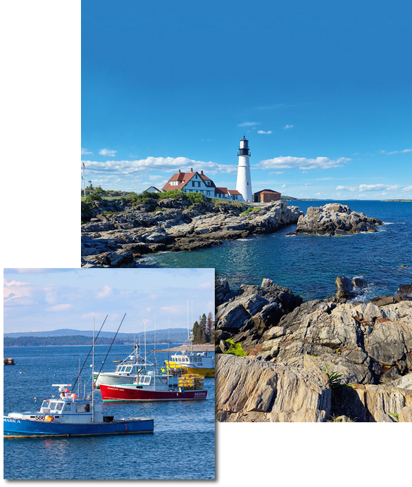 Atlantic Marine Supplies Boats Lighthouse